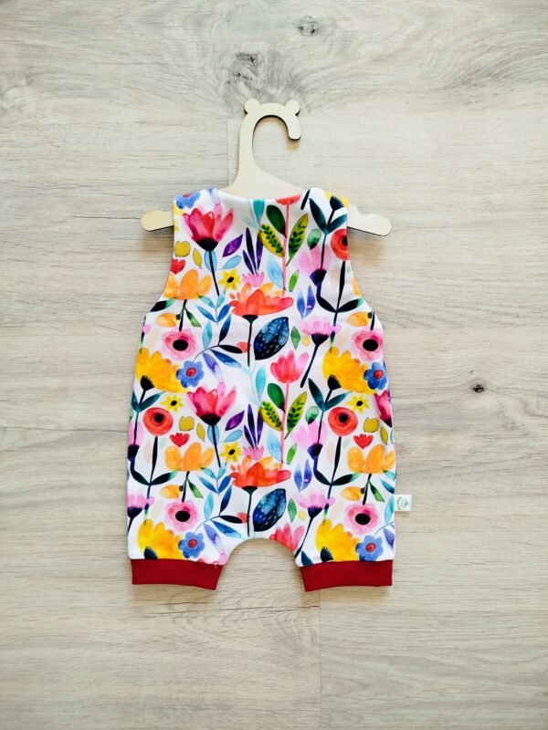 Peto corto flores 0/3 meses - Imagen 2