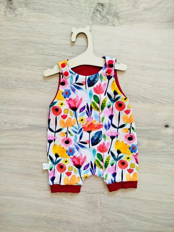 Peto corto flores 0/3 meses